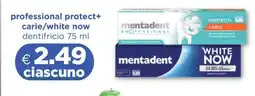 Acqua & Sapone mentadent professional protect+ carie/white now offerta