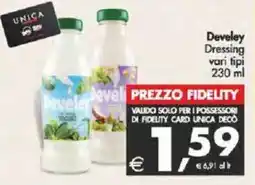 Deco Supermercati Develey Dressing vari tipi offerta