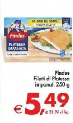 Deco Supermercati Findus Filetti di Platessa impanati offerta