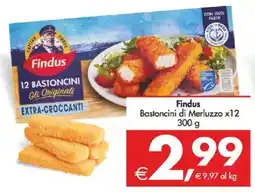 Deco Supermercati Findus Bastoncini di Merluzzo x12 offerta