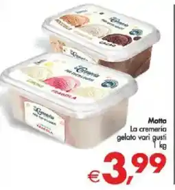 Deco Supermercati Motta La cremeria gelato vari gusti offerta