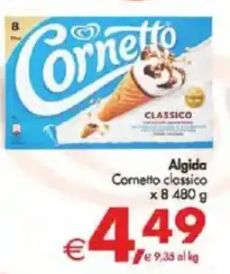 Deco Supermercati Algida Cornetto classico x 8 offerta