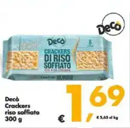 Deco Supermercati Decò Crackers riso soffiato offerta