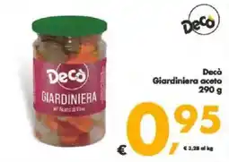 Deco Supermercati Decò Giardiniera aceto offerta
