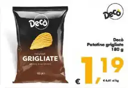 Deco Supermercati Decò Patatine grigliate offerta