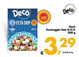 Deco Supermercati Decò Formaggio feta D.O.P. offerta