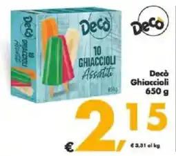 Deco Supermercati Decò Ghiaccioli offerta