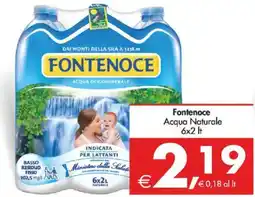 Deco Supermercati Fontenoce Acqua Naturale offerta