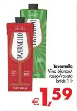Deco Supermercati Tavernello Vino bianco/ rosso/rosato brick offerta