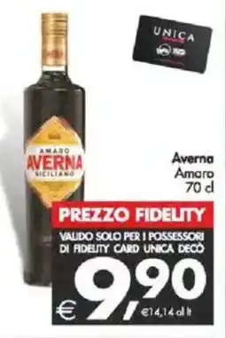 Deco Supermercati Averna Amaro offerta