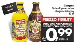 Deco Supermercati Contorno Salsa di pomodorino ciliegino/datterino offerta