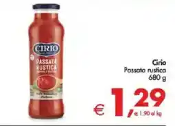 Deco Supermercati Cirio Passata rustica offerta