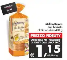 Deco Supermercati Mulino Bianco Pan bauletto al Grano duro offerta