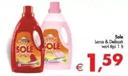 Deco Supermercati Sole Lana & Delicati vari tipi offerta