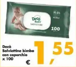 Deco Supermercati Decò Salviettine bimbo con coperchio offerta