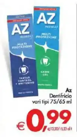 Deco Supermercati Az Dentifricio vari tipi offerta