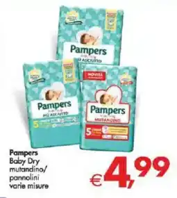 Deco Supermercati Pampers Baby Dry mutandino/ pannolini varie misure offerta