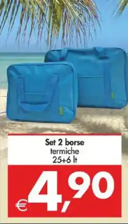 Deco Supermercati Set 2 borse termiche offerta