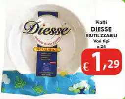 Bernava Piatti DIESSE RIUTILIZZABILI Vari tipi x24 offerta