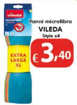 Bernava Panni microfibra VILEDA Style x4 offerta