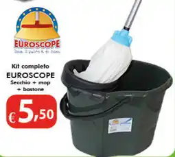 Bernava Kit completo EUROSCOPE Secchio + mop + bastone offerta