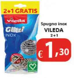 Bernava Spugna inox VILEDA 2+1 offerta