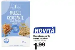 In'S Mercato Muesli croccante senza zuccheri offerta