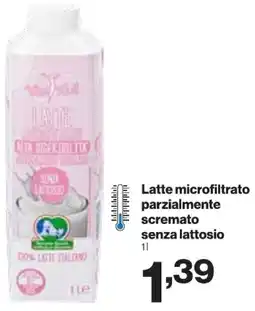 In'S Mercato Latte microfiltrato parzialmente scremato senza lattosio offerta
