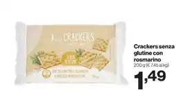 In'S Mercato Crackers senza glutine con rosmarino offerta