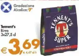 Deco Supermercati Tennent's Birra offerta