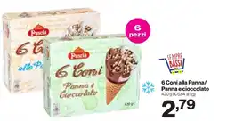 In'S Mercato 6 Coni alla Panna/Panna e cioccolato offerta