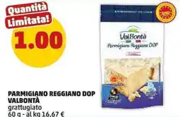 PENNY Parmigiano reggiano dop VALBONTÀ grattugiato offerta