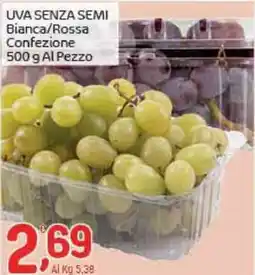 Crai Uva senza semi bianca/rossa confezione al pezzo offerta