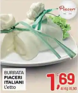 Crai Burrata PIACERI ITALIANI l'etto offerta