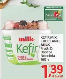 Crai Kefir mix croccante milk frutti di bosco/ nocciola offerta