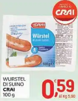 Crai Wurstel di suino CRAI offerta
