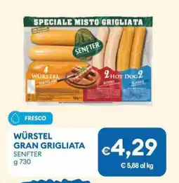 MD Discount Würstel gran grigliata SENFTER offerta