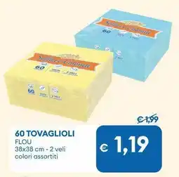 MD Discount 60 tovaglioli FLOU offerta