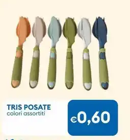 MD Discount TRIS POSATE colori assortiti offerta