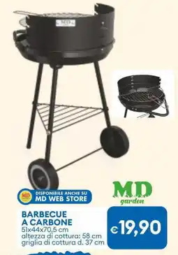 MD Discount Barbecue a carbone MD offerta