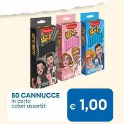 MD Discount 50 CANNUCCE in carta colori assortiti offerta