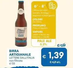 MD Discount Birra artigianale LETTERE DALL'ITALIA offerta