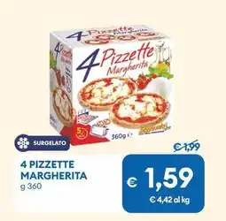 MD Discount 4 pizzette margherita offerta