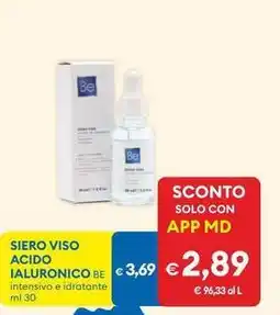 MD Discount Siero viso acido IALURONICO BE offerta