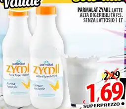 Il Genio Supermercato Parmalat zymil latte alta digeribilità p.s. senza lattosio offerta