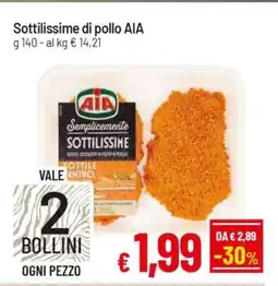 Famila Sottilissime di Pollo Aia offerta