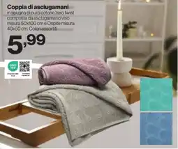 In'S Mercato Coppia di asciugamani offerta