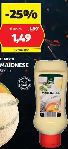 ALDI Le gusto maionese offerta