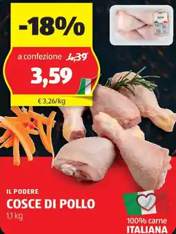 ALDI Il podere cosce di pollo offerta