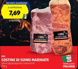 ALDI Bbq costine di suino marinate offerta